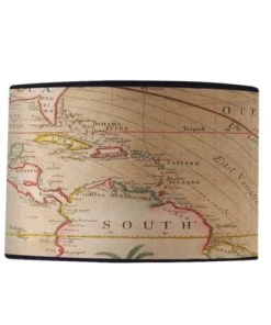 Vente flash 🥰 Yeda Design Lampes à Poser Abat Jour Carte Ancienne 40 X 25 🎉