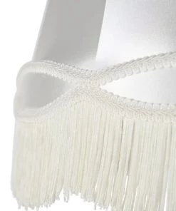 Budget 💯 QAZQA Suspensions Abat-jour En Tissu Crème 🎉 -Luminaires Vintage Soldes abat jour en tissu creme 15