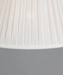 Offres 😉 QAZQA Suspensions Abat-jour En Tissu Crème ❤️ -Luminaires Vintage Soldes abat jour en tissu creme 2