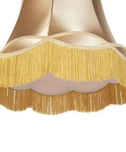 Meilleure vente 🌟 QAZQA Suspensions Abat-jour En Tissu Jaune 👍 -Luminaires Vintage Soldes abat jour en tissu jaune 5