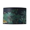 Offres ⌛ Yeda Design Lampes à Poser Abat Jour Jungle Tropicale Fond Bleu Nuit 40 X 25 💯