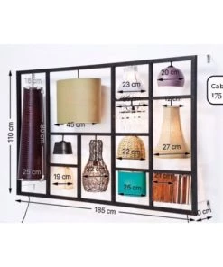 Nouveau 😀 Kare Design Appliques Murales Et Spots Applique 12 Abat-jours 110x185 ⌛ -Luminaires Vintage Soldes applique 12 abat jours 110x185 4