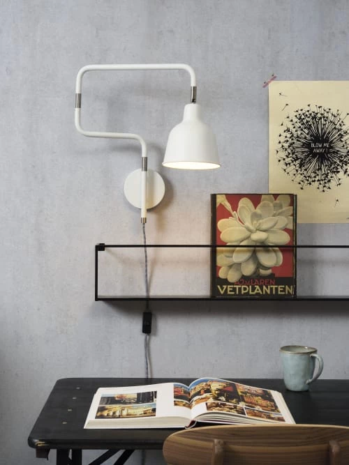 Meilleur prix 🛒 It's About Romi Appliques Murales Et Spots Applique Articulée Métal Blanc L21-57cm 🧨 3 Meilleur prix 🛒 It's About Romi Appliques Murales Et Spots Applique Articulée Métal Blanc L21-57cm 🧨 – Image 3