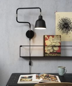 Promo 🧨 It's About Romi Appliques Murales Et Spots Applique Articulée Métal Noir L21-57cm ✨ -Luminaires Vintage Soldes applique articulee metal noir l21 57cm 2