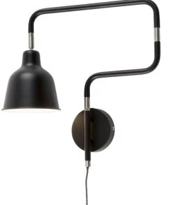 Promo 🧨 It's About Romi Appliques Murales Et Spots Applique Articulée Métal Noir L21-57cm ✨ -Luminaires Vintage Soldes applique articulee metal noir l21 57cm 5