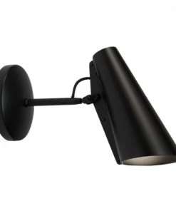 Offres 💯 Nothern Appliques Murales Et Spots Applique Courte Noire Réédition 1952 🌟