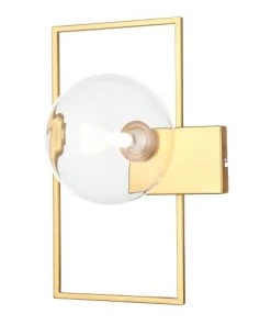 Promo 🌟 Keria Appliques Murales Et Spots Applique En Métal Doré ❤️