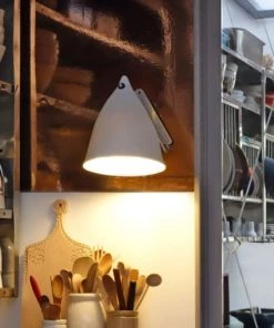 Luminaires Vintage Soldes -Luminaires Vintage Soldes applique en porcelaine blanche 1