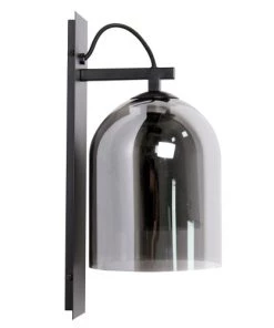 Les meilleures critiques de ⌛ Keria Appliques Murales Et Spots Applique En Verre Et Métal Noir 🛒 -Luminaires Vintage Soldes applique en verre et metal noir 3