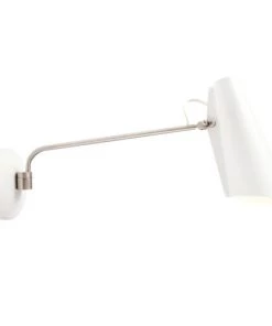 Le moins cher 😍 Nothern Appliques Murales Et Spots Applique Longue Blanche Réédition 1952 💯