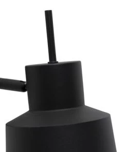 Meilleure vente ✨ QAZQA Appliques Murales Et Spots Applique Murale En Acier Noir 😀 -Luminaires Vintage Soldes applique murale en acier noir 7