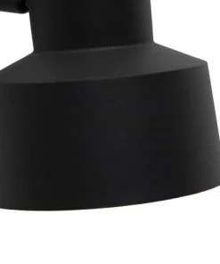 Meilleure vente ✨ QAZQA Appliques Murales Et Spots Applique Murale En Acier Noir 😀 -Luminaires Vintage Soldes applique murale en acier noir 9