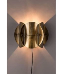 Acheter 👏 Dutchbone Appliques Murales Et Spots Applique Murale En Métal Laiton 🧨 -Luminaires Vintage Soldes applique murale en metal laiton 2