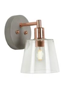 Sortie 🔔 Lucide Appliques Murales Et Spots Applique Murale Métal Et Verre H19,5cm 💯