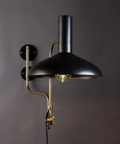 Acheter 🔔 Dutchbone Appliques Murales Et Spots Applique Vintage En Métal Noir ✔️ -Luminaires Vintage Soldes applique vintage en metal noir 2