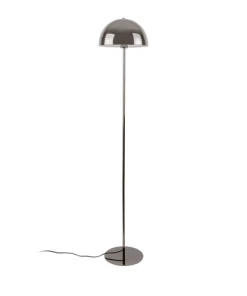 Sortie ✔️ Leitmotiv Lampadaires Lampadaire Champignon En Métal Gris Fumé ❤️