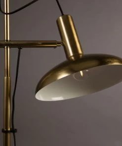 Le moins cher 👍 Dutchbone Lampadaires Lampadaire Double Fini Laiton Or 🧨 -Luminaires Vintage Soldes lampadaire double fini laiton or 5