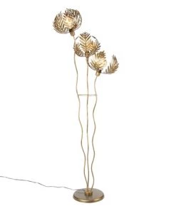 Meilleure affaire 🥰 QAZQA Lampadaires Lampadaire En Acier Doré/laiton ❤️