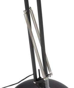 Sortie ⌛ QAZQA Lampadaires Lampadaire En Acier Noir 💯 -Luminaires Vintage Soldes lampadaire en acier noir 3