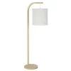 Acheter 🤩 Maisons Du Monde Lampadaires Lampadaire En Bois D'ailante Beige Et Abat-jour En Tissu Blanc H169 🧨
