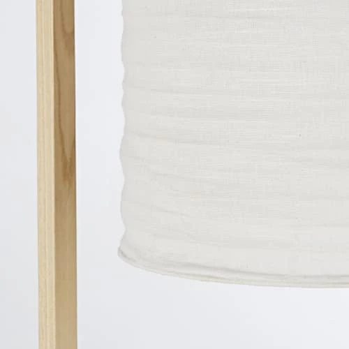 Acheter 🤩 Maisons Du Monde Lampadaires Lampadaire En Bois D'ailante Beige Et Abat-jour En Tissu Blanc H169 🧨 2 Acheter 🤩 Maisons Du Monde Lampadaires Lampadaire En Bois D'ailante Beige Et Abat-jour En Tissu Blanc H169 🧨 – Image 2