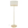 Vente flash 👏 Maisons Du Monde Lampadaires Lampadaire En Bois De Manguier Et Abat-jour En Lin Et Rotin Beige H166 😉