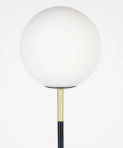 Bon marché 👍 Zuiver Lampadaires Lampadaire En Marbre Et Métal Noir 🎁 -Luminaires Vintage Soldes lampadaire en marbre et metal noir 3