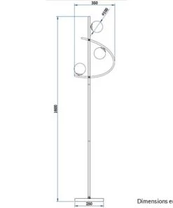 Le moins cher 🌟 Laurie Lumière Lampadaires Lampadaire En Métal Laiton 🤩 -Luminaires Vintage Soldes lampadaire en metal laiton 2