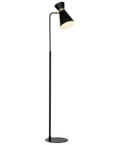 Sortie ✨ Brilliant Lampadaires Lampadaire En Métal Noir 😀
