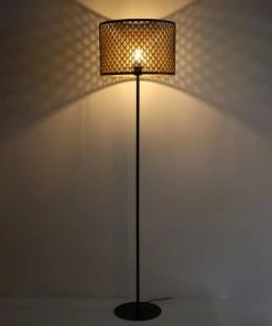 Remise ✨ Keria Lampadaires Lampadaire En Métal Noir 🤩 -Luminaires Vintage Soldes lampadaire en metal noir 8