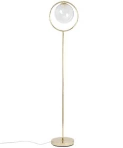 Grosses soldes 🥰 Maisons Du Monde Lampadaires Lampadaire Globe En Verre Et Métal Doré ⭐