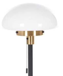 Remise ✨ Beliani Lampes à Poser Lampadaire Noir Et Blanc ✨ -Luminaires Vintage Soldes lampadaire noir et blanc 1