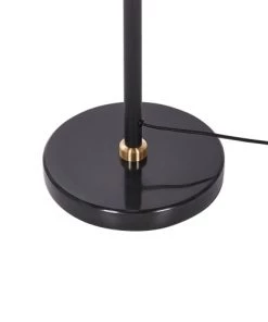 Remise ✨ Beliani Lampes à Poser Lampadaire Noir Et Blanc ✨ -Luminaires Vintage Soldes lampadaire noir et blanc 4