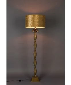 Remise ⌛ Dutchbone Lampadaires Lampadaire Palmier En Métal Or ✔️ -Luminaires Vintage Soldes lampadaire palmier en metal or 3