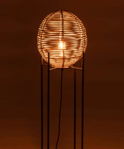 Meilleur prix 🎉 Meubles & Design Lampadaires Lampadaire Rond En Rotin Et Pied Métal Noir 🧨 5 Meilleur prix 🎉 Meubles & Design Lampadaires Lampadaire Rond En Rotin Et Pied Métal Noir 🧨 -Luminaires Vintage Soldes lampadaire rond en rotin et pied metal noir 2