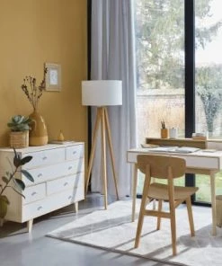 Promo 😍 Maisons Du Monde Lampadaires Lampadaire Trépied En Frêne Avec Abat-jour En Coton Blanc H156 ✨ -Luminaires Vintage Soldes lampadaire trepied en frene avec abat jour en coton blanc h156 1000 11 1 154694 11
