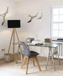 Budget 👍 Maisons Du Monde Lampadaires Lampadaire Trépied En Frêne Et Abat-jour Noir H155 ✨ -Luminaires Vintage Soldes lampadaire trepied en frene et abat jour noir h155 1000 11 10 190496 2