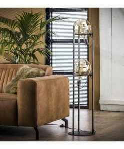 Le moins cher 🥰 Lampea Lampadaires Lampadaire Vintage En Métal Argent 130 Cm 🧨 -Luminaires Vintage Soldes lampadaire vintage en metal argent 130 cm 2