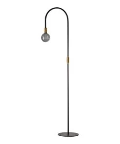 Promo 👍 Lampea Lampadaires Lampadaire Vintage En Métal Noir 180 Cm ❤️ -Luminaires Vintage Soldes lampadaire vintage en metal noir 180 cm 2