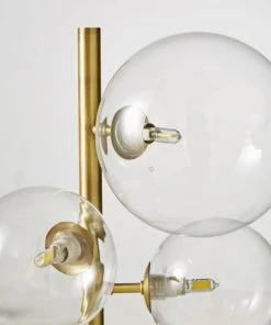 Promo 😉 Maisons Du Monde Lampes à Poser Lampe 6 Globes En Verre Et Métal Doré ⭐ -Luminaires Vintage Soldes lampe 6 globes en verre et metal dore 1000 0 25 190757 5