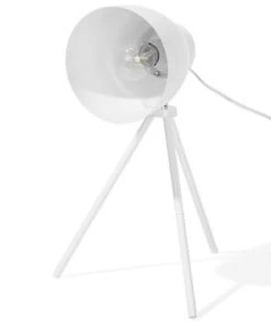 Meilleure affaire 🧨 Beliani Lampes à Poser Lampe à Poser Blanc 🔔
