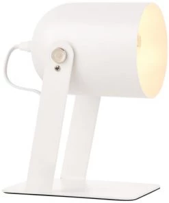 Offres 🌟 Brilliant Lampes à Poser Lampe à Poser En Métal Blanc Orientable H22cm ✨ -Luminaires Vintage Soldes lampe a poser en metal blanc orientable h22cm 2