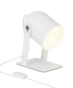 Offres 🌟 Brilliant Lampes à Poser Lampe à Poser En Métal Blanc Orientable H22cm ✨