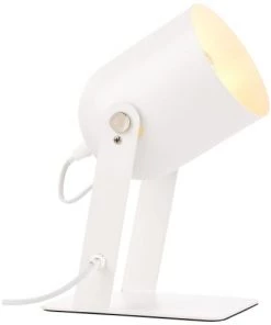 Offres 🌟 Brilliant Lampes à Poser Lampe à Poser En Métal Blanc Orientable H22cm ✨ -Luminaires Vintage Soldes lampe a poser en metal blanc orientable h22cm 3