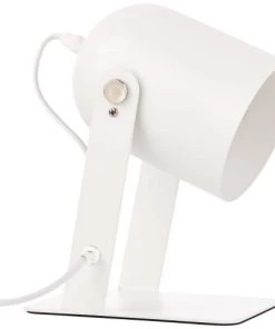 Offres 🌟 Brilliant Lampes à Poser Lampe à Poser En Métal Blanc Orientable H22cm ✨ -Luminaires Vintage Soldes lampe a poser en metal blanc orientable h22cm 4