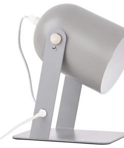 Les meilleures critiques de 😀 Brilliant Lampes à Poser Lampe à Poser En Métal Gris Orientable H22cm 😍 -Luminaires Vintage Soldes lampe a poser en metal gris orientable h22cm 3