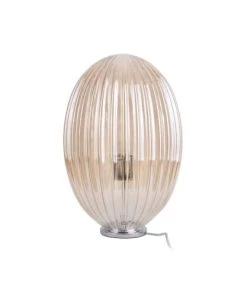 De gros 💯 Leitmotiv Lampes à Poser Lampe à Poser En Verre H45cm Marron 🎁 -Luminaires Vintage Soldes lampe a poser en verre h45cm marron 2