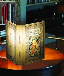 Meilleur prix 🥰 Mathi Design Lampes à Poser Lampe à Poser Les Fleurs Du Mal 🛒 -Luminaires Vintage Soldes lampe a poser les fleurs du mal 5