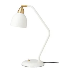 Meilleur prix ✨ Super Living Lampes à Poser Lampe à Poser Métal Noir Et Laiton H45cm 👍 -Luminaires Vintage Soldes lampe a poser metal blanc et laiton h45cm