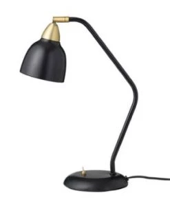 Budget ✔️ Super Living Lampes à Poser Lampe à Poser Métal Blanc Et Laiton H45cm 🌟 -Luminaires Vintage Soldes lampe a poser metal noir et laiton h45cm 4